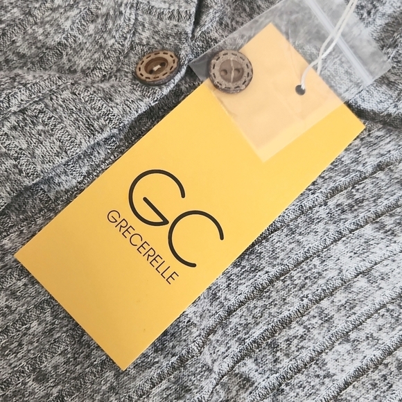 GRECERELLE- Long  Sleeve Open Front Cardigans With Buttons - Picture 4 of 8